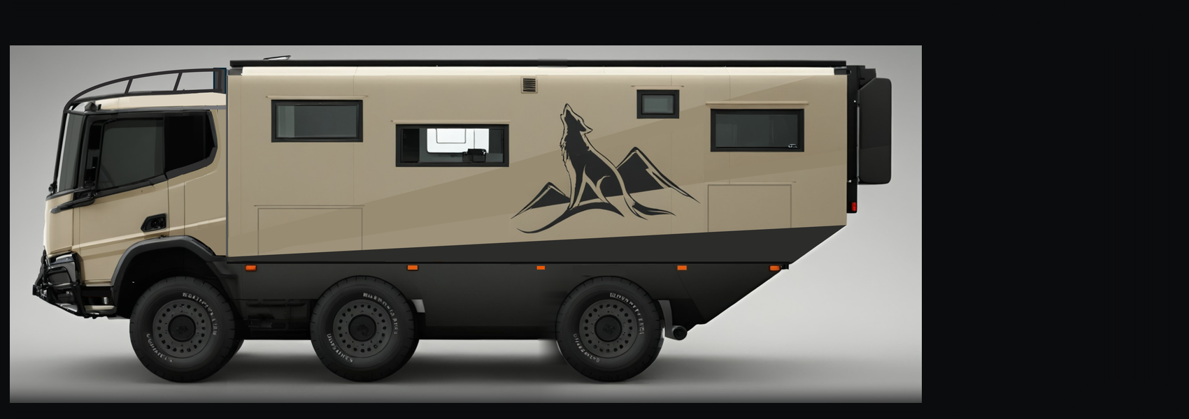 Karpatenwolf Kudura 6x6 expedition vehicle, side view